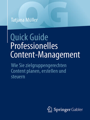 cover image of Quick Guide Professionelles Content-Management